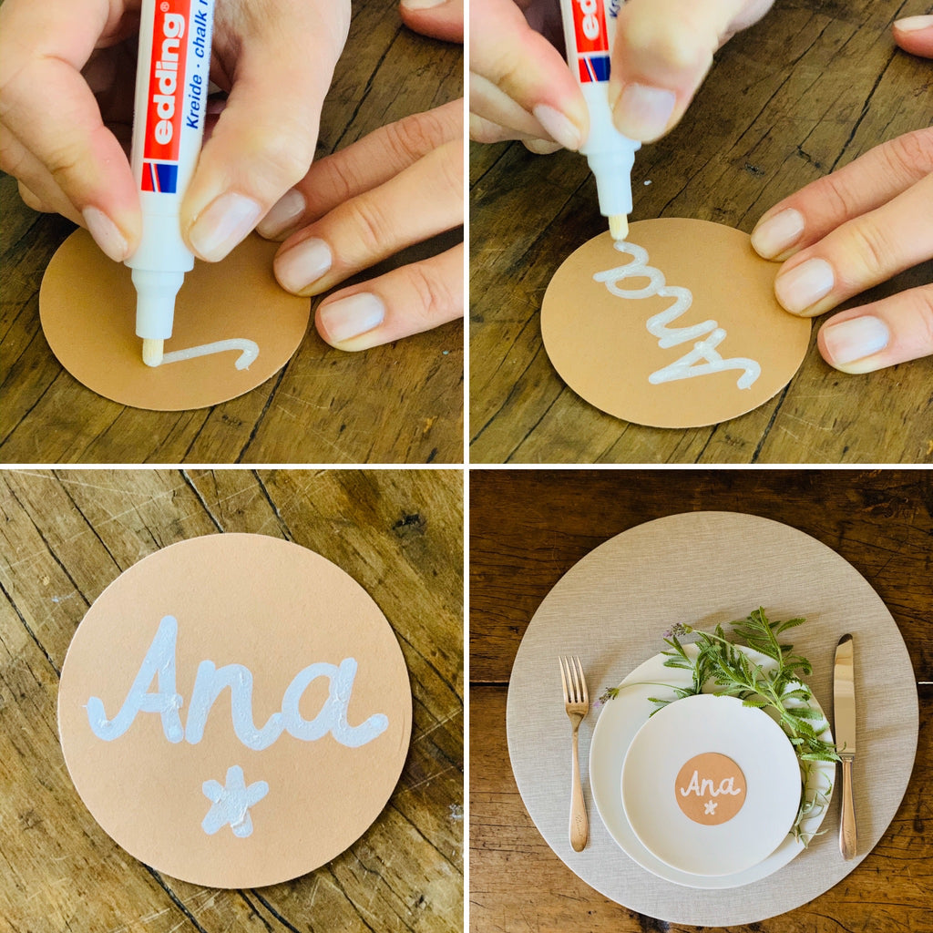 5 minutes placecards for your perfect tabledots tablescape